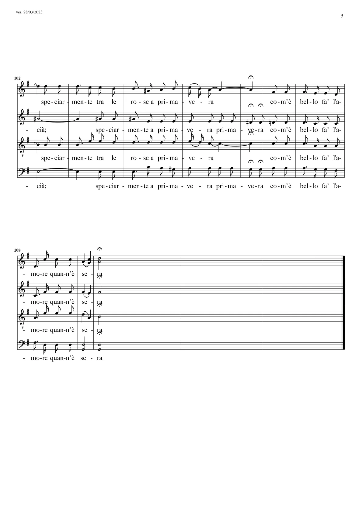 Spartito Antologia Romana — pagina 5
