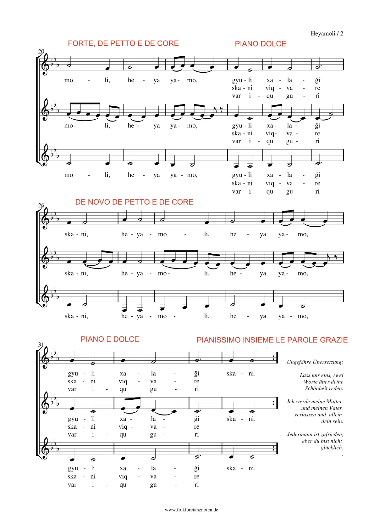 Spartito Heyamoli — pagina 2